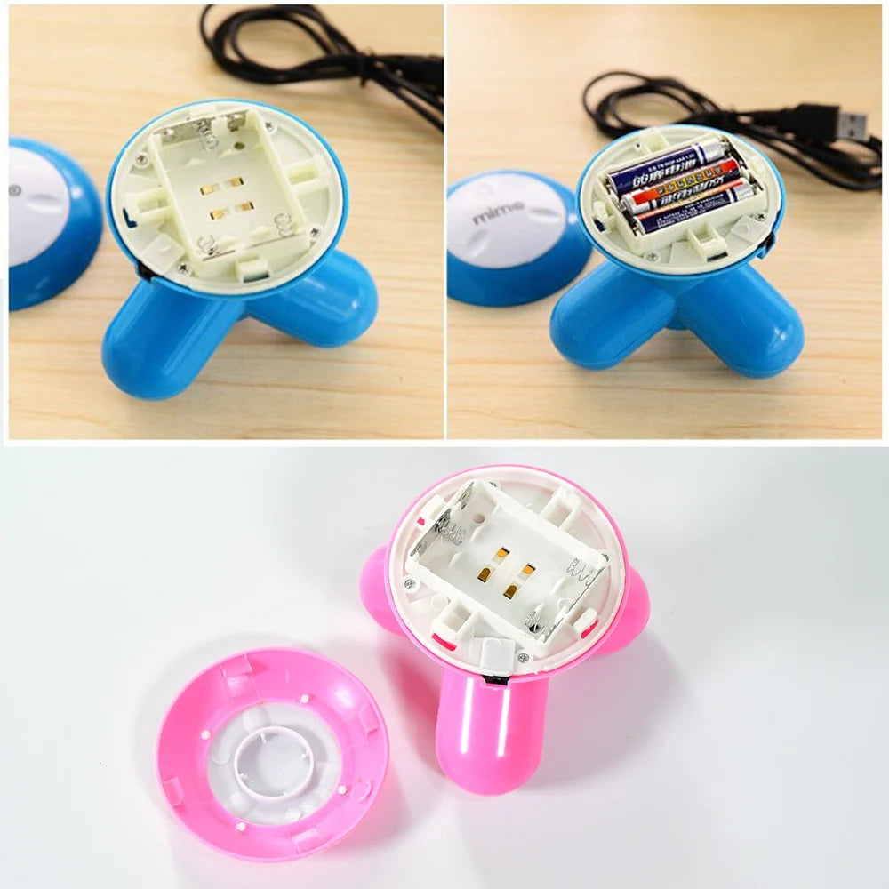 USB Vibration Full Body Massager, UFO Shape, Ergonomic Design, 135 Gm, Portable, Muscle Pain Relief