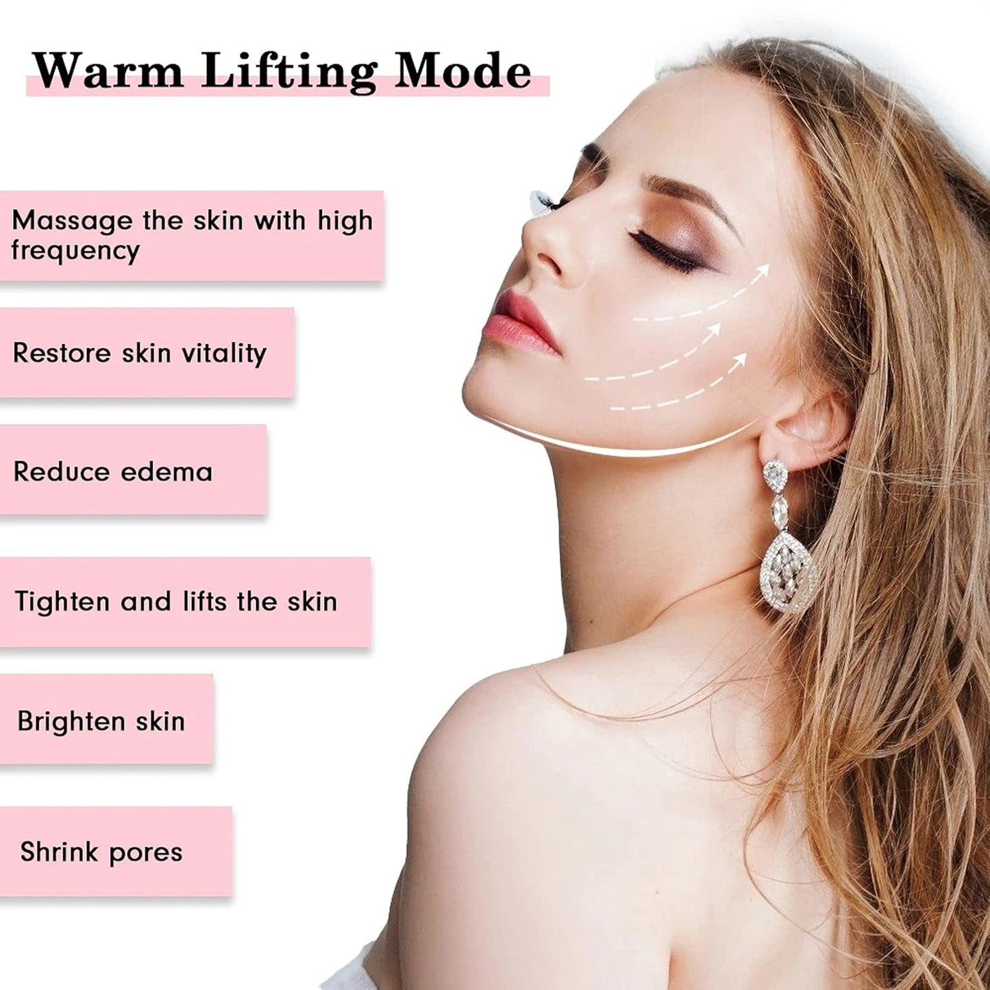 Portable Electric Facial Massager for Face & Neck | Skin Tightening & Lifting Beauty Device | Facial Relaxation Tool for Improved Absorption & Skin Firmness | Compact Handheld Skincare Massager