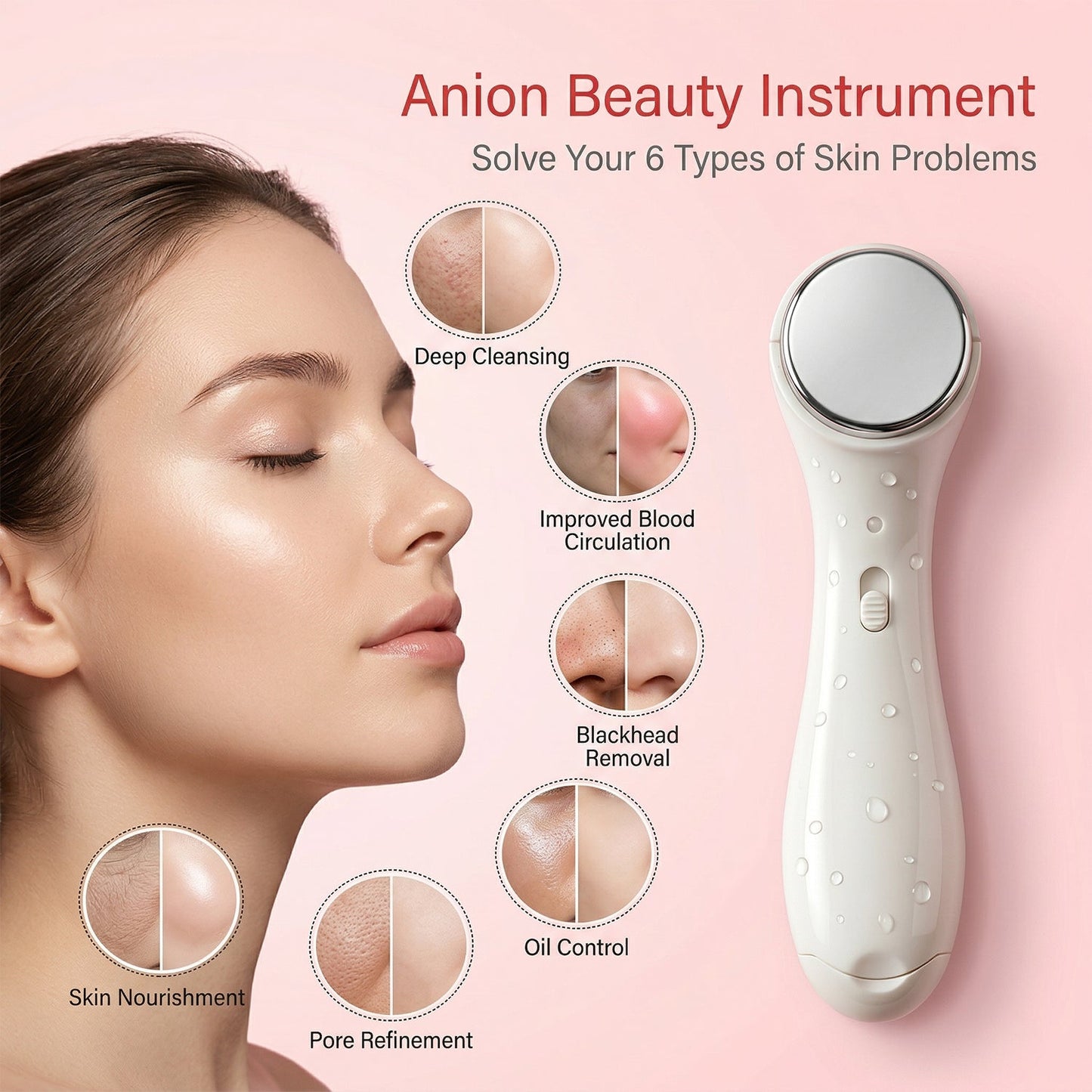 Portable Electric Facial Massager for Face & Neck | Skin Tightening & Lifting Beauty Device | Facial Relaxation Tool for Improved Absorption & Skin Firmness | Compact Handheld Skincare Massager